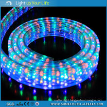 LED Rope Light 4 Wires Flat Muticolor Be Controlled Garden Light
